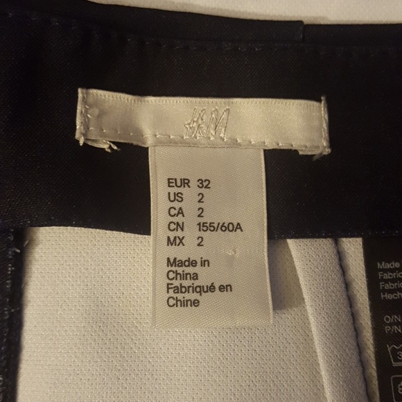 Navy/white striped pencil skirt - Picture 3 of 3